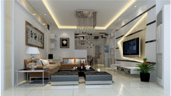 金岸名邸楊總客廳室內外裝修項目 成都藝廊裝飾工程廣元分公司的匠心呈現